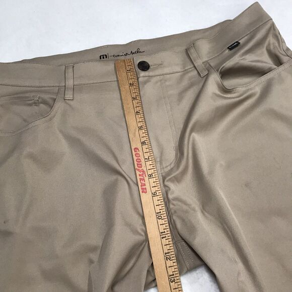 TRAVIS MATHEW Open To Close Golf Pant Men 38(40x32 fit) Tan Performance Stretch - Picture 9 of 16